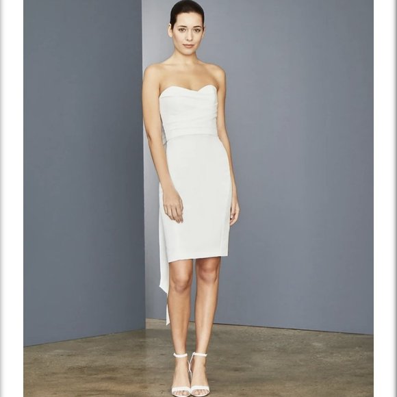 Amsale LW150 - Bow Back Dress